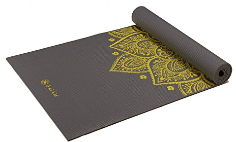 Gaiam Premium Yoga-Matten mit Aufdruck One Size Citron Sundial
