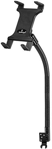 Tackform Tablet Mount for Car and Truck [ELD Mount] Industrial 22 Inch Aluminum Rod Gooseneck Seat Rail Holder for Taxi, Van, Vehicle, Semi, etc. Compatible with iPad, Galaxy, Surface and More.