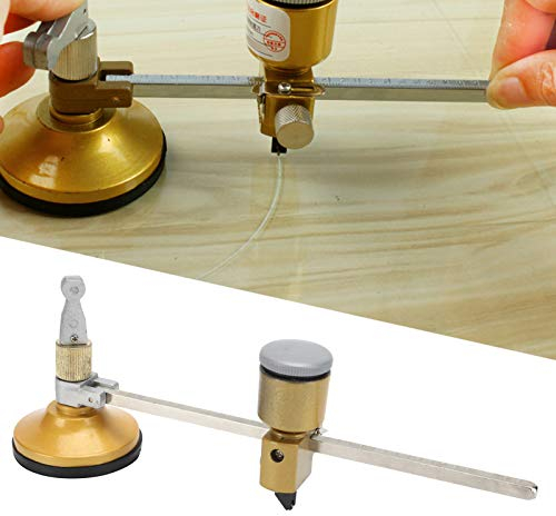 Tagliavetro taglierina a foro circolare, Taglia vetro circolare per vetri bussole regolabili da 400 mm Tipo Taglierina circolare circolare in vetro con ventosa per la casa