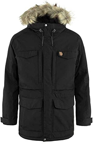 Fjällräven Herren Nuuk Parka, Black, L