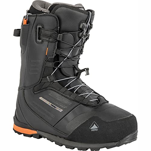 Nitro Herren Snowboards Incline TLS '23 Splitboardboot All Mountain Freeride Premium Schneeschnürsystem Boot Snowboardboot, Black, MP 31,0 // EU 46 2/3 // US 13
