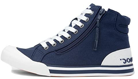 Rocket Dog Womens Jazzin Hi Sneaker, Navy, 6 UK