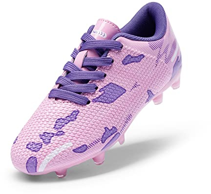 DREAM PAIRS Kids Botas de Fútbol Sala Niños Zapatos de Fútbol Transpirables Unisex Zapatillas de Entrenamiento Deportivas para Exteriores
