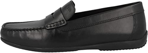 Geox U Ascanio C, Moccasin Uomo, Nero, 42 EU