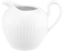 Seltmann Weiden Amina Milchkännchen 290 ml | Gießer für Milch & Sahne | Großes Kännchen mit feinem Reliefmuster | Porzellan, Spülmaschinenfest | Weiß