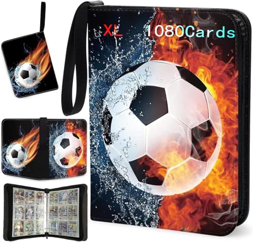 HYSINSE Classeur Carte pour Pokemon,60Pages Classeur Carte,480Poches Cartes Album Pour one piece,Album pour carnet pokemon Collection Cahier carte pour pokemon Cadeau Les garçons et Les Filles