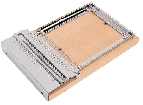 Mumusuki Tabla de Tejer de Madera, Herramienta para Tejer a Mano con Estructura de Acero Inoxidable para Manualidades y Proyectos Versátiles para Adultos y Niños