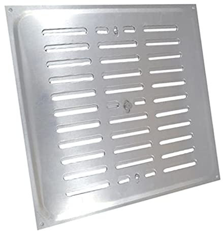Merriway - Rejilla de ventilación con apertura regulable (aluminio, 229 x 229 mm)