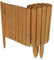 Woodside Log Roll Wooden Border Fence - 203cm x 40cm