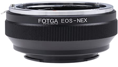 Hersmay EOS-NEX Objektivadapter für Canon EOS EF Objektiv passend für Sony E Mount A7 A7II A7III A7IV A7R A7RII A7RIII A9 NEX-3 NEX-7 6 5N A6600 A6500 A6400 A6300 A6000