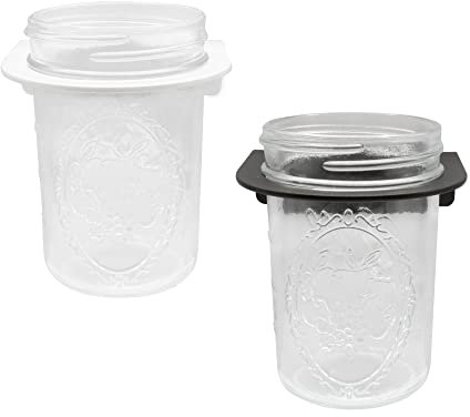 1x Natural Goods Berlin Design Zahnputzbecher aus Glas, mit Wandhalterung aus Stahl, stabil, rostfrei, auch als Teelicht-, Kerzenhalter oder Halterung für Dekoration (Becher Float, Weiß)