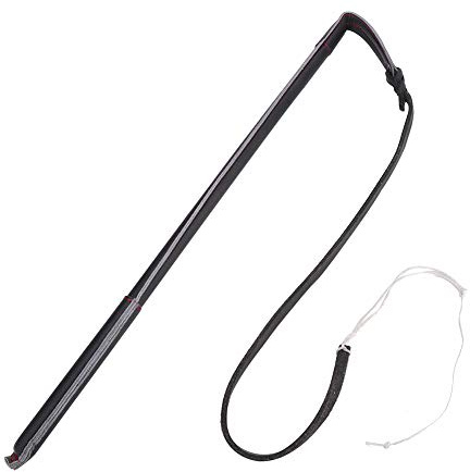 Masyrt Cravache de dressage pour chien en cuir de vachette avec poignée, berger allemand, entraînement pour chien de travail, fouet de dressage