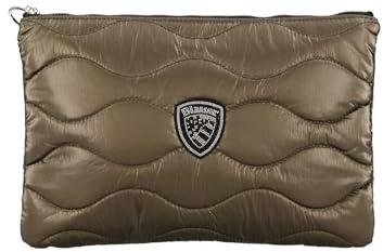 Borsa donna Blauer pochette Flow 03 in nylon trapuntato marrone mud B25BU04 F4FLOW03/SOF Piccola
