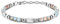 LOLIAS Armband Damen Edelstahl Perlenarmband Damen Edelstein Armbänder Beste Freundin Armbänder Damen Geschenke Schmuck Armband Silber 4MM