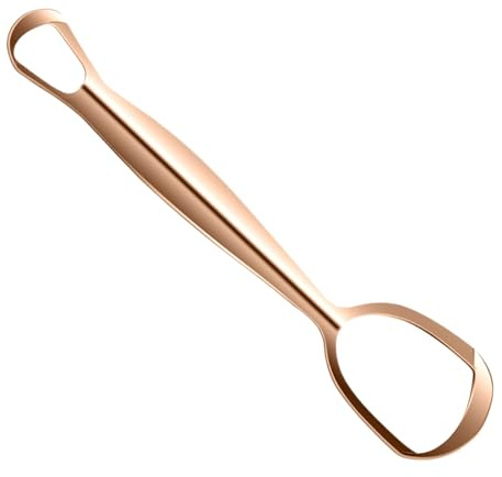 Limpiador Lingual - Rascador de Lengua Acero Inoxidable,Cepillo de Lengua en Forma de Abanico para Combatir el Mal Aliento y Mejorar Higiene Bucal Diaria para Toda la