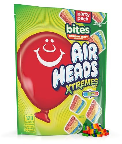 Airheads Xtreme Rainbow Berry BITES Sweet and Sour 170g BAG