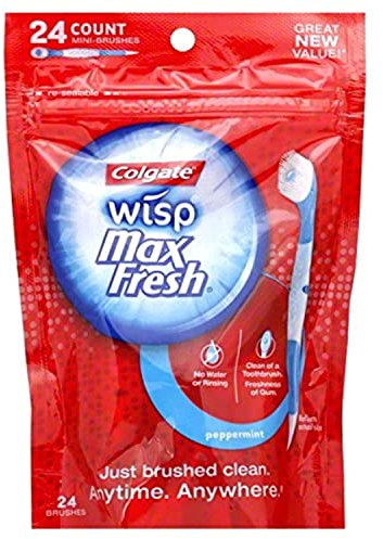 Colgate Wisp Mini cepillo portátil Max Fresh, menta, 24 unidades