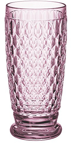 Villeroy & Boch Boston Rose Crystal Highball Glasses, Set of 4