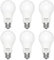 DiCUNO 9W E27 LED Lampe ersetzt 60W, 2700K Warmweiß, 806lm, A60 Matt Edisonbirne, CRI 90, 220° Abstrahlwinkel, flimmerfrei, nicht dimmbar, 230V Energiesparlampe, 6er Pack