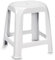 SF SAVINO FILIPPO Sgabello sedia in dura plastica di resina bianco cm 41x35x46h da interno bagno doccia casa lavoro salvaspazio