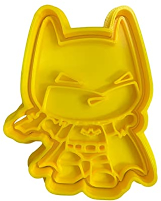 The Cookie Cutter Hub Dark Knight Emporte-pièce Batman et gaufrage assorti pour biscuits, argile Décoration de pâtisserie 10 cm