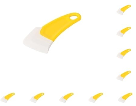 10er-Set Silikon-Spatel, flexibler Backschaber, verdickt, multifunktional, Gipswerkzeug, Haushalt, Restaurant, Kochbedarf, Gelb