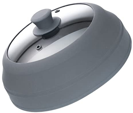 COLLBATH tapa del horno microondas tapadera microondas bisel cúpula salpicaduras comida cubiertas tazones alimento cubierta plato antipolvo Vidrio