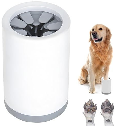 Pfotenreiniger, Pfotenreiniger für Hunde, Tragbare Hundepfoten Reiniger, Entfernt Dreck & Schmutz von Hundepfoten, Weiche Bürsten