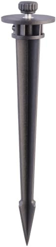 Luminea Zubehör zu Außenstrahler-Zubehör: Universal-Erdspieß für Wandfluter, 5 mm Gewinde-Durchmesser (Strahlerstativ, Rasenlampenstecker, Bodenleuchte)