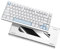 YUNZII AL75 PRO 75% Tastiera Wireless Gaming,Tastiera Meccanica in Alluminio BT/2.4G/cablata con Tasti PBT,Guarnizione Montata Hot Swap RGB Tastiera per Mac/Win (argento, blue grey tactile)