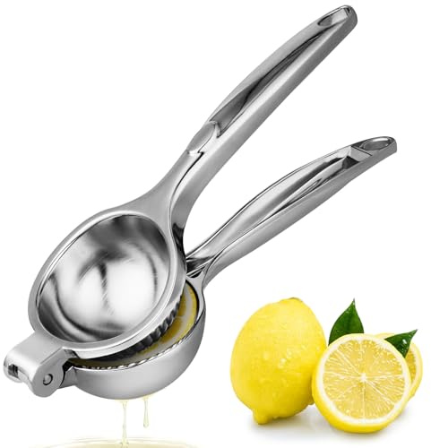 AUAUY Exprimidor Limón Manual Duradero de Zinc, Esprimidor de Naranja y Frutas, Ideal para Restaurante, Cocina y Bar