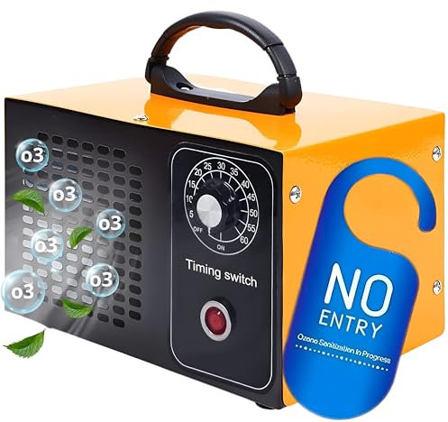 Purificador de Aire 60.000 mg/h - Generador de Ozono con Filtro Hepa - Air Purifier - Neutralizador de Olores - Purificador Aire para Hogar Elimina Malos Olores y Desinfecta el Aire