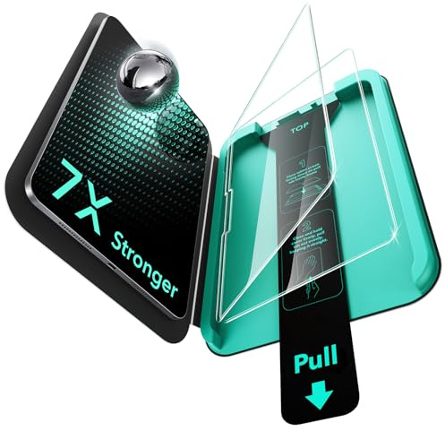 ESR 2 Pack Armorite Screen Protector for iPad Pro 13 Inch M5 2025/M4 2024, Military Grade Protection, 9H Hardness Tempered Glass Film with UltraFit Tray, HD Clarity, Dust and Bubble Free