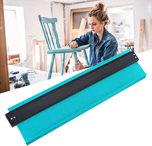 50cm Jauge De Contour Profil Professionnel Large, Mesurer Formes Irréguliers Contour Idéal, Pour Le Travail Bois, La Carrosserie, Conduits Tuyaux Bobinage, Cadres Circulaires, Carrelage, Vert