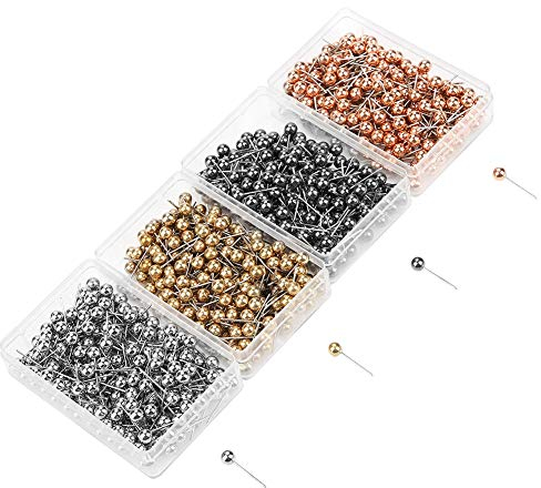 800 Stück Stecknadel Perlen Nadeln Pin Stecknadel Perlkopf Dekonadeln für Deko Nadeln Making Handwerk