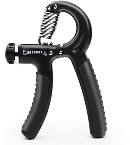 Exology Fitness 5-60 kg greppstärkare tränare – justerbart handgrepp förstärkare med rostfritt stål fjäder för starka handleder, fingrar, underarm, händer