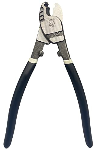 Kabelschere 203mm, BOOSDEN Kabelschneider, Abisolierzange Chrom-Vanadium-Stahl, Schneidezange, Hochleistungs Drahtschneider für Kupfer und Aluminiumkabel