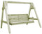 Yumeng Garten-Schaukelbank, Hollywoodschaukel, Gartenschaukel, Garten Schaukel, Outdoor Schaukel, Imprägniertes Kiefernholz 205×150×157 cm