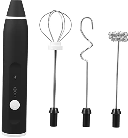 EXCEART Frusta Usb in Acciaio Inossidabile Portatile Gorgogliatore Elettrico Miscelatore Automatico Per Vernice Frusta Elettrica