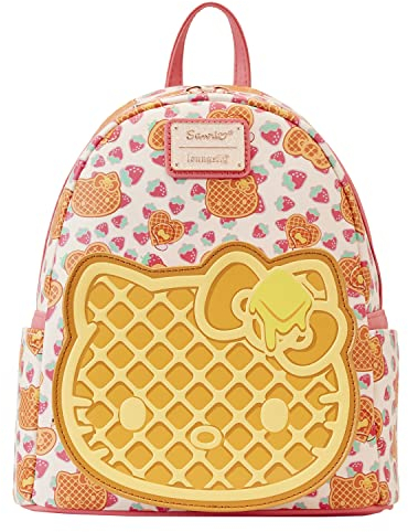 Loungefly Hello Kitty Sac à dos Gaufre Petit Déjeuner, Orange
