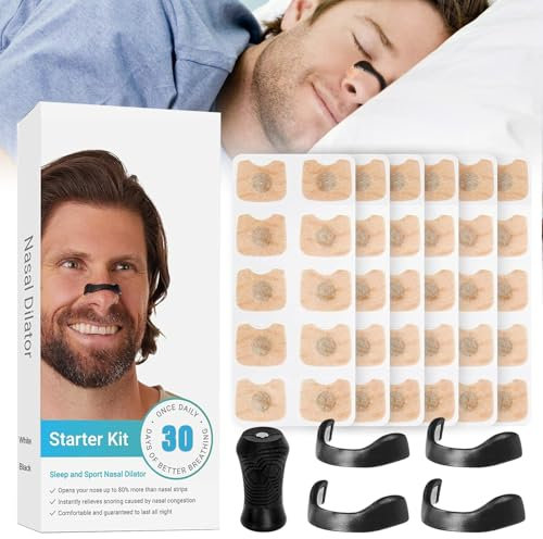 KutaKuta 60 PCS Magnetische Nasenpflaster, Anti-Schnarch Nose Strips Nasenpflaster Magnet, Breathing Nasal Strip Verbesserte Schlafqualität Für Geschäftsreise, Familie, Reisen, Hotel Gepäck