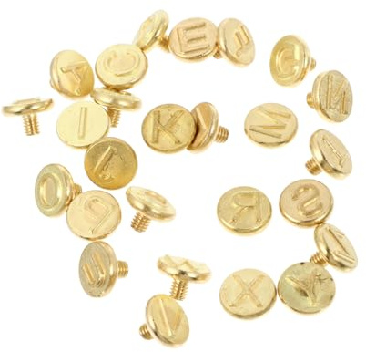 Tofficu Set de 26 Pointes en Cuivre pour Pyrogravure et Soudure, Outil de Gravure DIY pour Personnaliser le Bois, Adapté aux Projets de Gravure sur Cuir et Papier