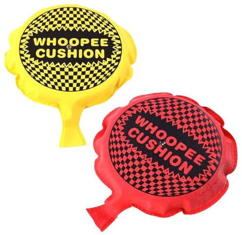 Self-Inflating Whoopee Cushion – Classic Fart Noise Maker Prank Toy for Kids & Adults | Funny Joke Gag Gift, Party Favour, Stocking Filler, Birthday (Whoopee Cushions, 12, count)