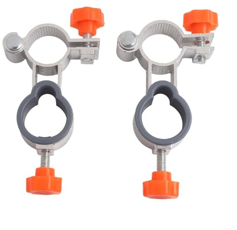 2 soportes de clip para silla de jardín, paraguas compatibles con tubos de 25 mm, adecuados para patio, balcón, cubierta y sillas de pesca (no plegables)