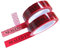 TamperSeals Group - 2 Rollen x 25mm x 50m Rot Precut Sealed Evidence Total-Transfer Typ Sicherheitsklebeband/Tamper Evident Security Tapes/Manipulationssicher Sicherheitssiegel