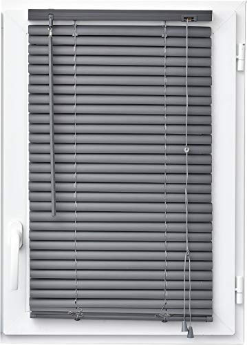 MadeInNature Store vénitien Vinyle, Pose Facile avec ou sans perçage, modèle et Coloris au Choix (Anthracite 936, Largeur 90 cm x Hauteur 180 cm)