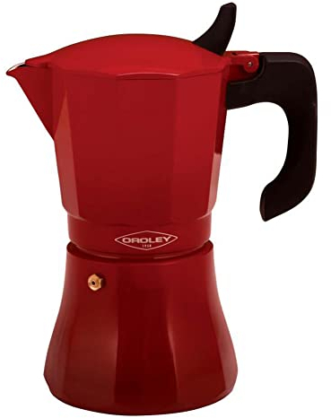Oroley CAFETERA 9 TAZAS. PETRA ROJA