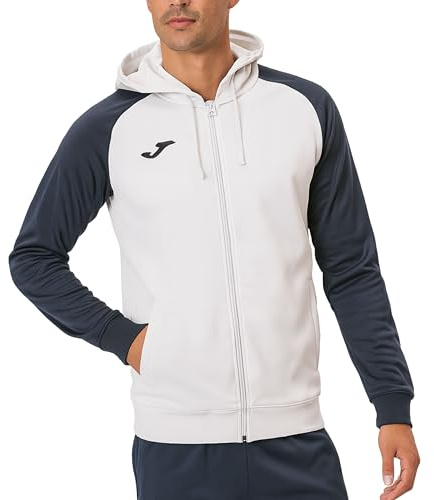Joma - Sudadera de Hombre con Capucha y Cremallera , 8XS - 3XL - Suave y Cálido con Rib en Puños y Bajo - Academy IV