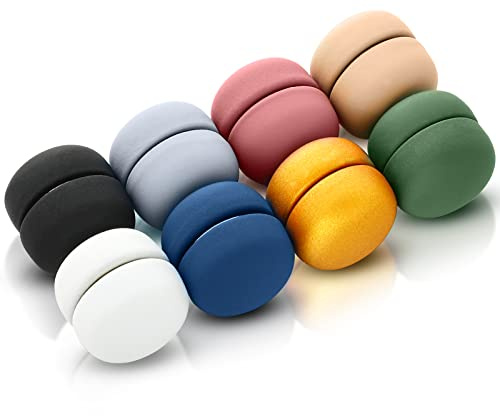 8 Pairs Strong Hijab Magnets Multi-use Pinless Hijab Pins Women for Scarf Dress Cleavage Muslim Magnetic Buttons Veil Pins(Matte Style)