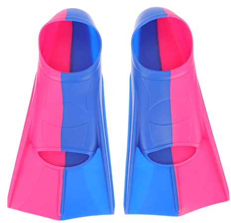 CLISPEED 1 Paar Schwimmflossen Für Kinder Schnorchelt Kinderflossen Schwimmende Flossen Kurze Jugend Trainingsflossen Schwimmen Meerjungfrauz Taucherflossen Tauchen Männer Und Frauen Gummi